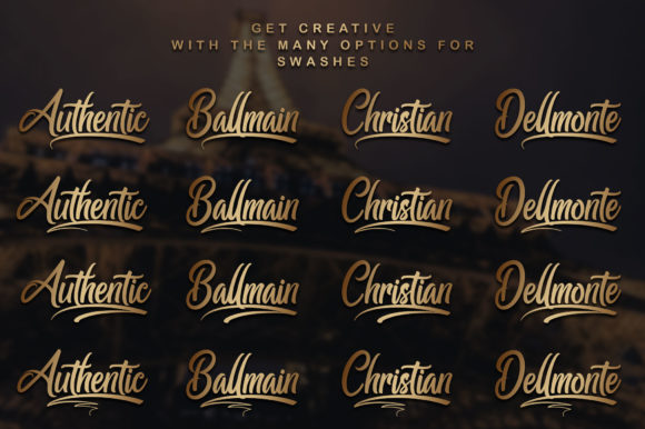 Ballmain Font Poster 5