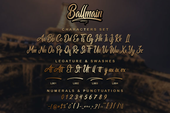 Ballmain Font Poster 7
