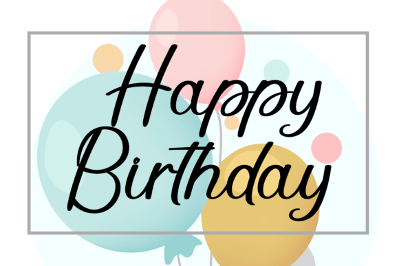 Balloon Font Poster 2