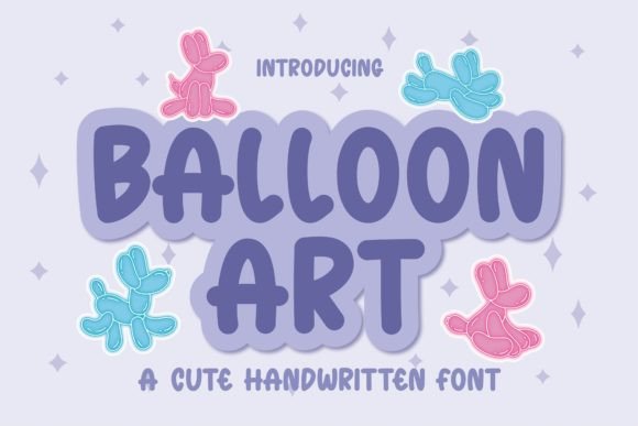 Balloon Art Font Poster 1
