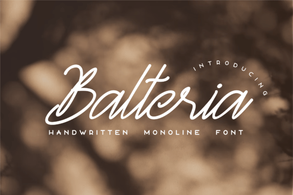 Balteria Sulbarline Font Poster 1