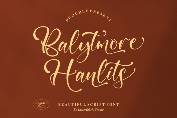 Balytmore Hanlits Font