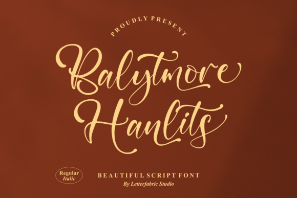 Balytmore Hanlits Font Poster 1