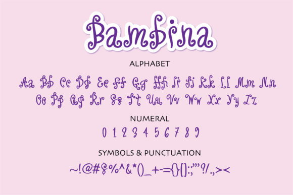 Bambina Font Poster 2