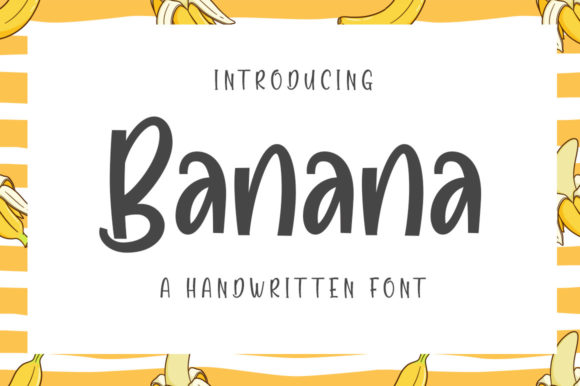 Banana Font Poster 1