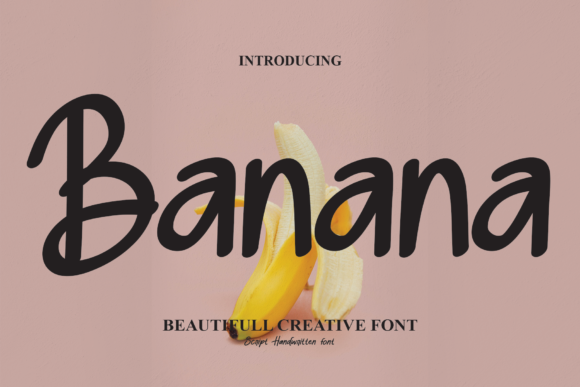 Banana Font Poster 1