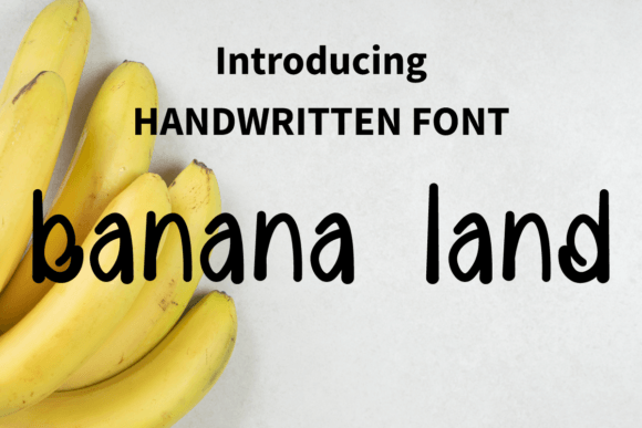 Banana Land Font Poster 1