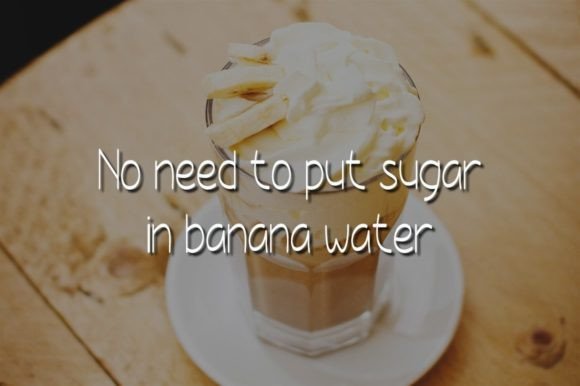 Banana Water Font Poster 3