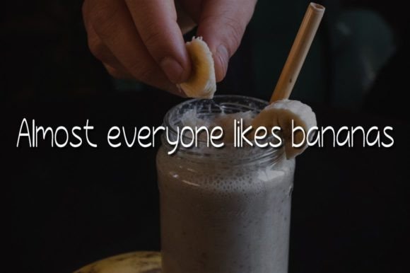 Banana Water Font Poster 4