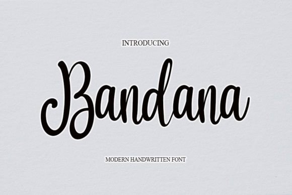 Bandana Font Poster 1