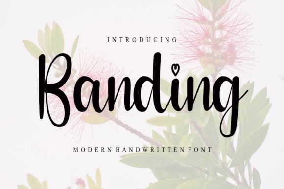 Banding Font Poster 1