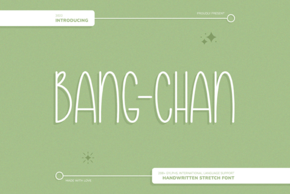 Bang Chan Font Poster 1