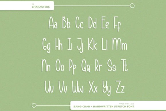 Bang Chan Font Poster 8