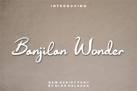 Banjilan Wonder Font Poster 2