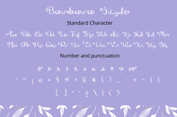 Barbara Style Font Poster 4