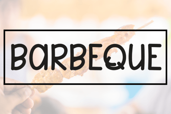 Barbeque Font Poster 1