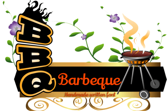 Barbeque Font Poster 1