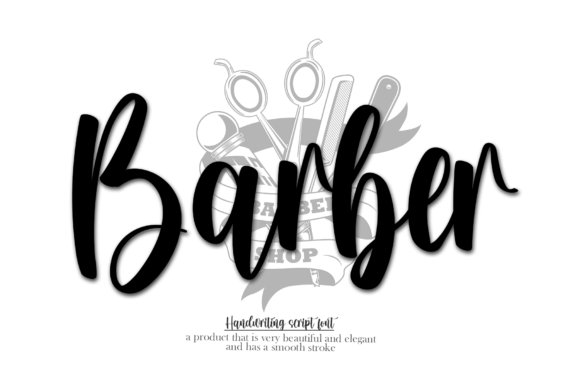 Barber Font Poster 1