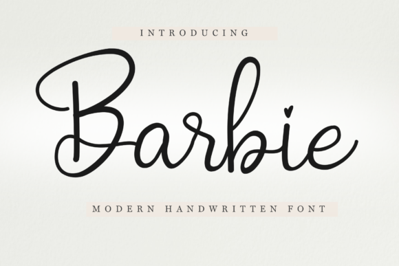 Barbie Font Poster 1