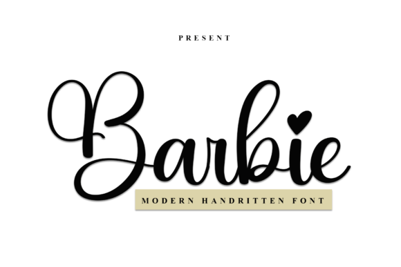 Barbie Font Poster 1