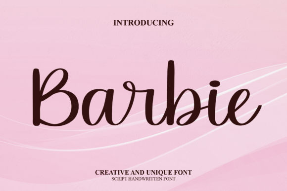 Barbie Font Poster 1