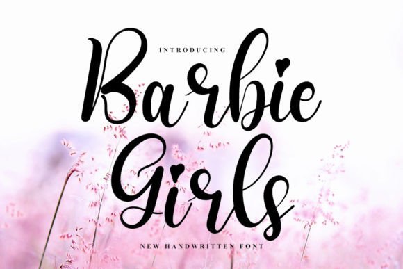 Barbie Girls Font Poster 1