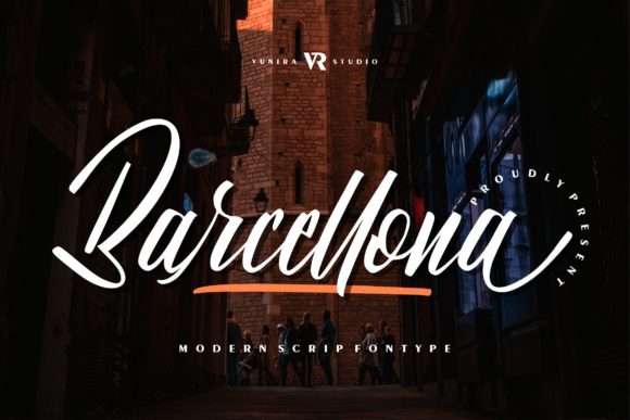 Barcellona Font Poster 1