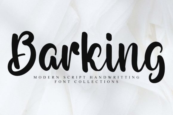 Barking Font Poster 1