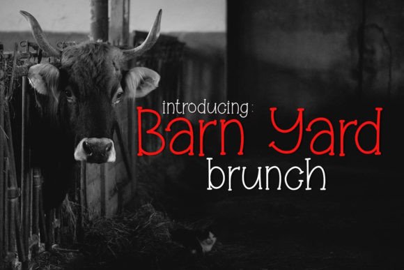 Barnyard Brunch Font Poster 1