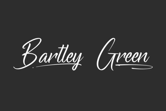 Bartley Green Font Poster 1