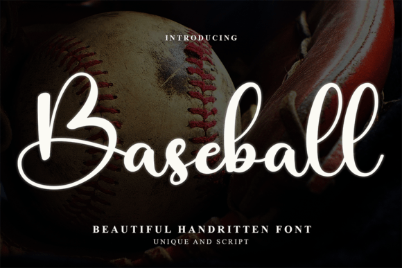 Baseball Font Poster 1