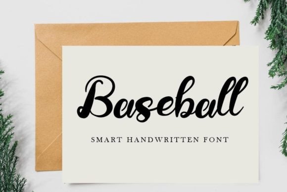 Baseball Font Poster 1