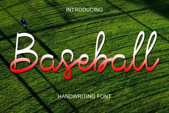 Baseball Font Poster 1