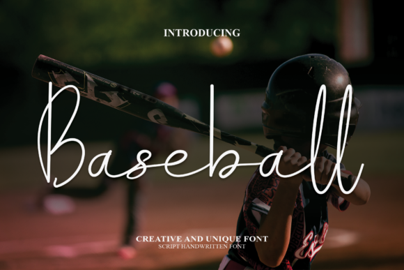 Baseball Font Poster 1