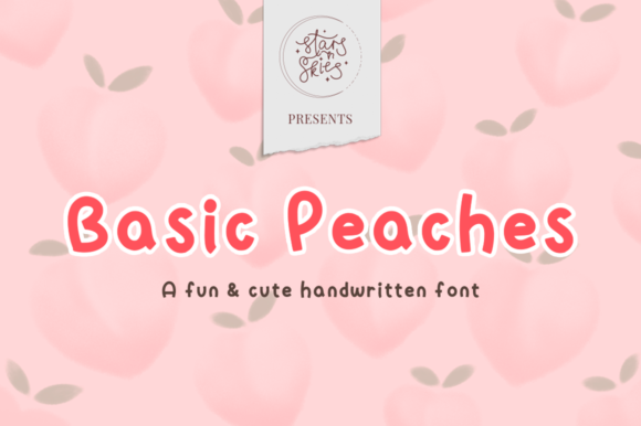 Basic Peaches Font Poster 1