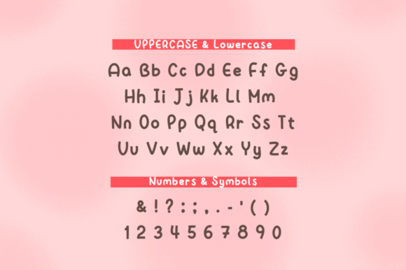 Basic Peaches Font Poster 2