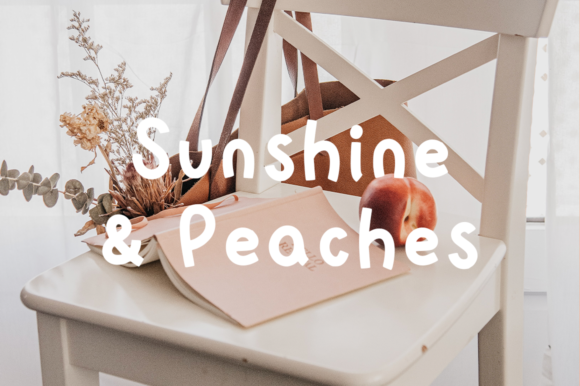 Basic Peaches Font Poster 4