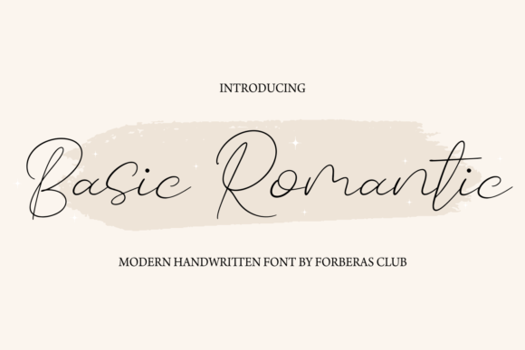 Basic Romantic Font Poster 1