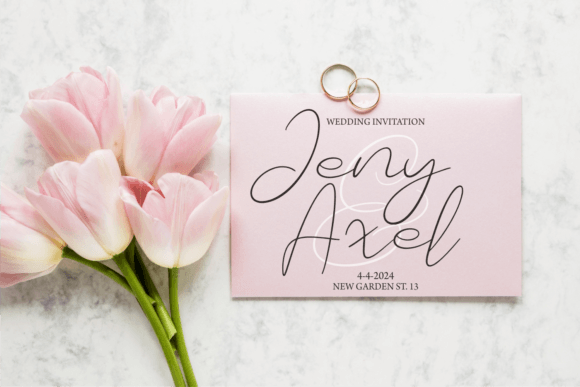 Basic Romantic Font Poster 7
