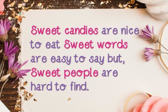 Basically Sweet Font Poster 4