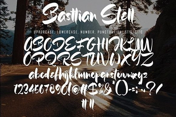 Basttian Stell Font Poster 8