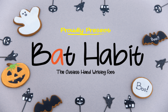 Bat Habit Font Poster 1