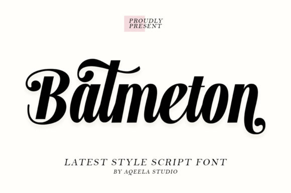Batmeton Script Font Poster 1