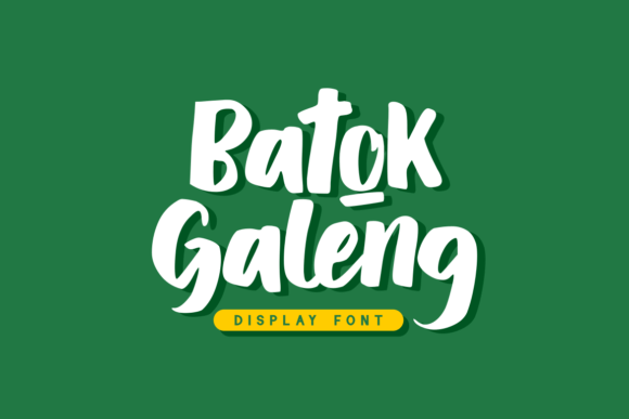 Batok Galeng Font Poster 1