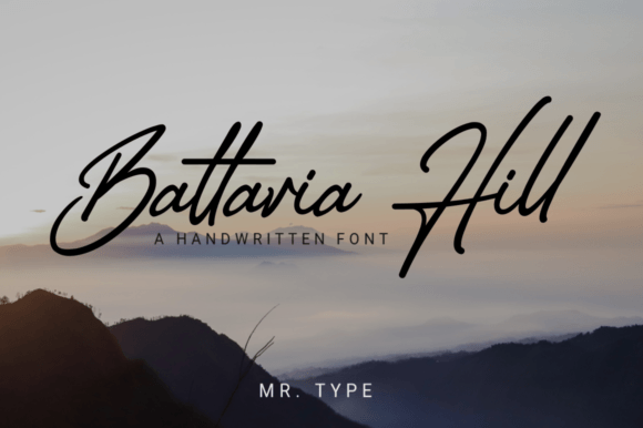 Battavia Hill Font Poster 1