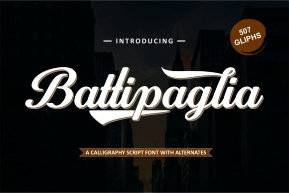 Battipaglia Font Poster 1