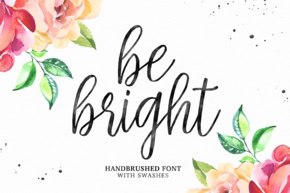 Be Bright Font Poster 1