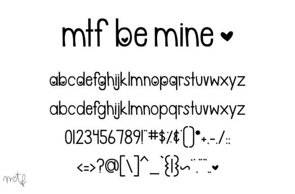 Be Mine Font Poster 1