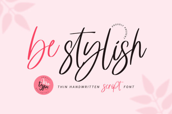 Be Stylish Font Poster 1