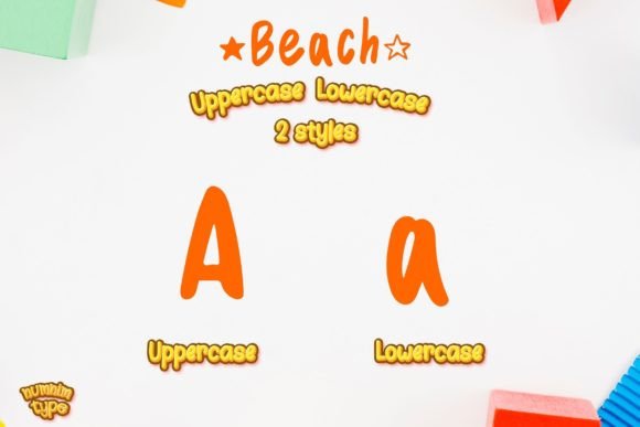 Beach Font Poster 2